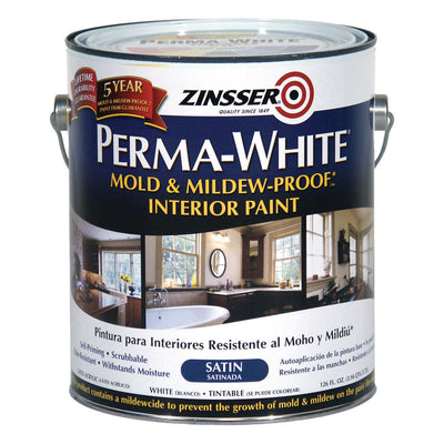 Zinsser Perma-White Mold & Mildew Proof Interior Paint Satin