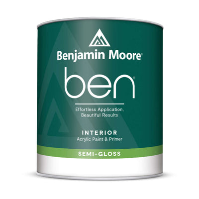 Benjamin Moore Ben Semi Gloss Interior Paint N627 Quart