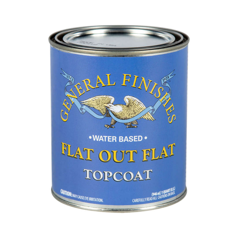 General Finishes Flat Out Flat Water Based Topcoat Quart