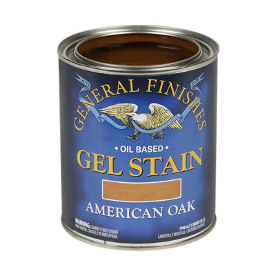General Finishes Oil Based Gel Stain Quart American Oak