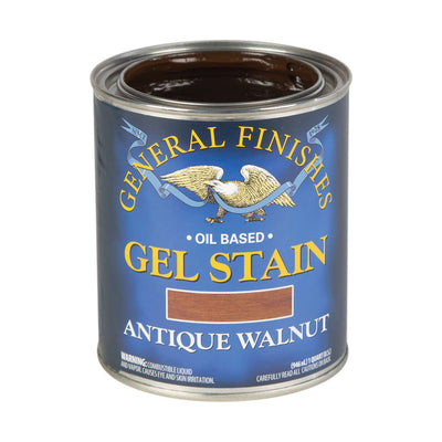 General Finishes Oil Based Gel Stain Quart Antique Walnut