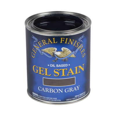General Finishes Oil Based Gel Stain Quart Carbon Gray