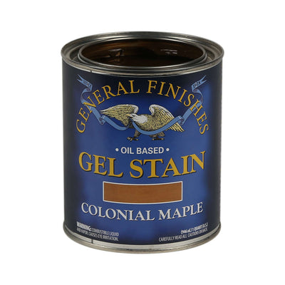 General Finishes Oil Based Gel Stain Quart Colonial Maple