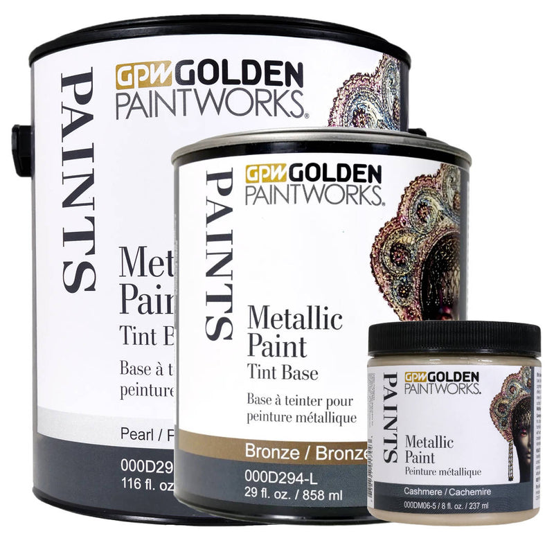 Golden Paintworks Metallic Paint, 8 oz Jar, Oiled Bronze