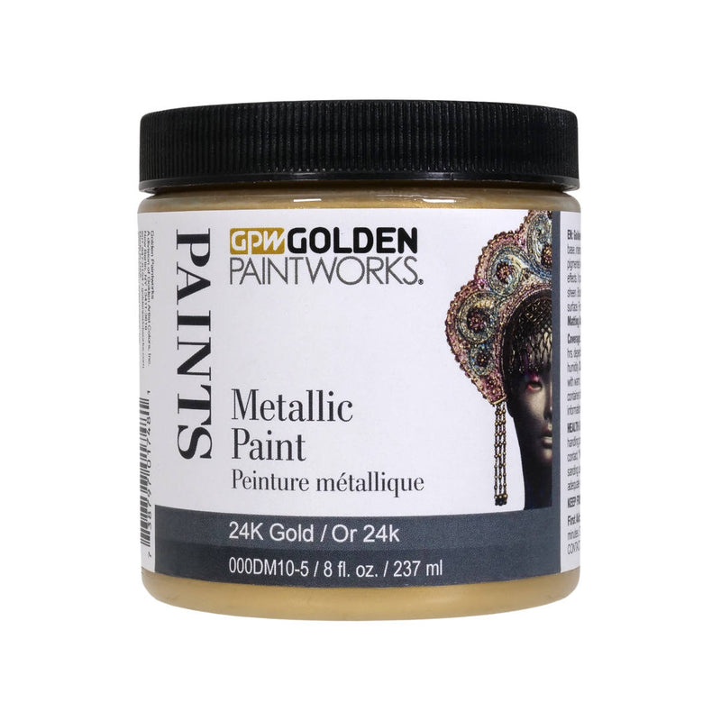 Golden Paintworks Water Based Metallic Paint 000DM10-5 24K Gold 8 oz