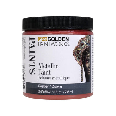 Golden Paintworks Water Based Metallic Paint 000DM16-5 Copper 8 oz