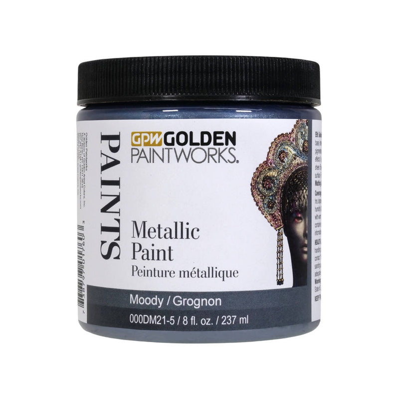 Golden Paintworks Water Based Metallic Paint 000DM21-5 Moody 8 oz