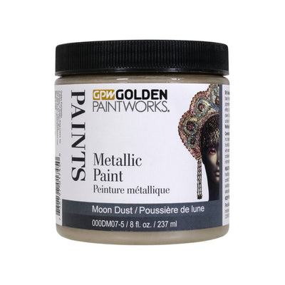 Golden Paintworks Water Based Metallic Paint 000D07-5 Moon Dust 8 oz