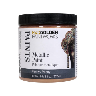 Golden Paintworks Water Based Metallic Paint 000DM18-5 Penny 8 oz