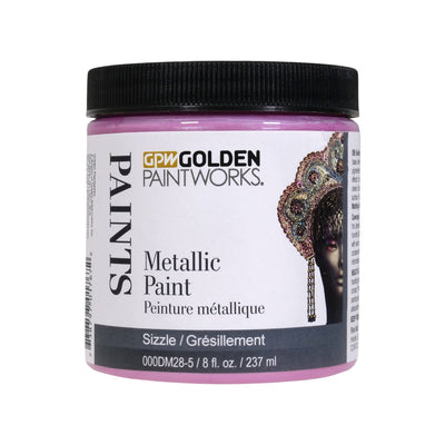 Golden Paintworks Water Based Metallic Paint 000DM28-5 Sizzle 8 oz