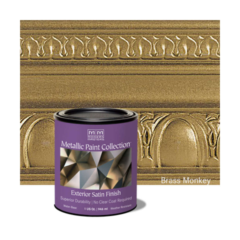 Modern Masters Exterior Metallic Paint Satin Finish Quart Brass Monkey 337165