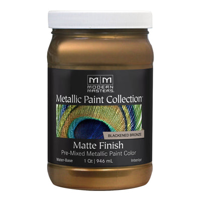 Modern Masters Matte Metallic Paint 32oz MM238 Blackened Bronze