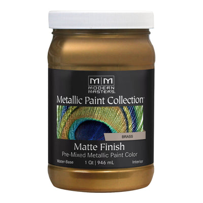 Modern Masters Matte Metallic Paint 32oz Brass MM289