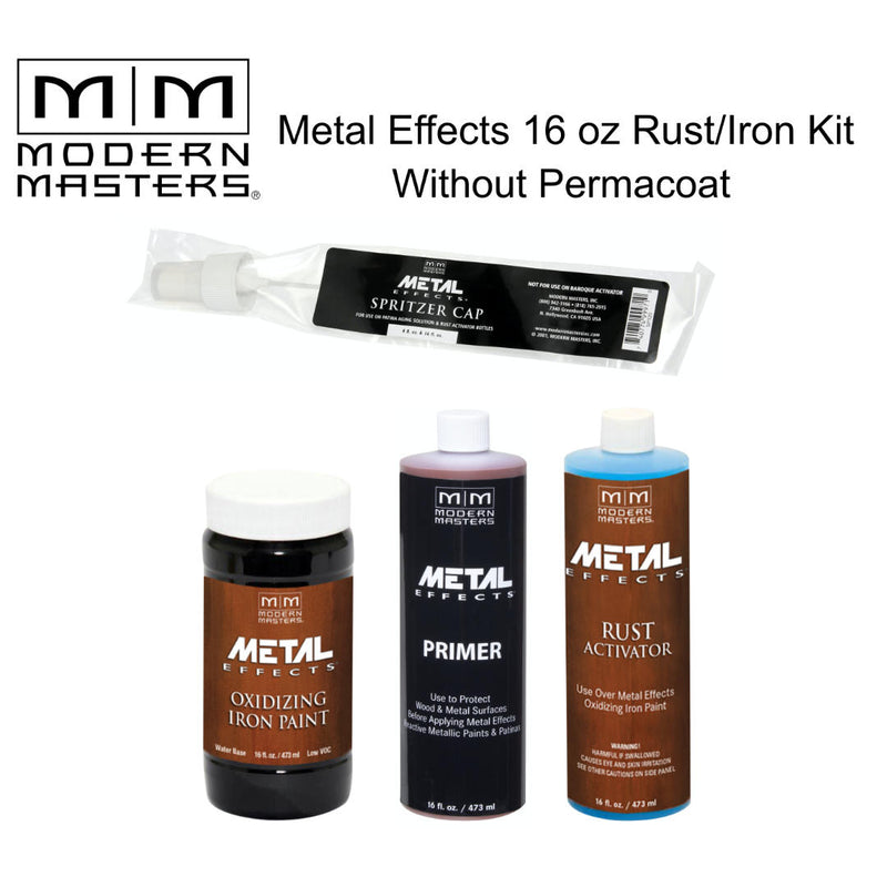 Modern Masters Metal Effects Iron Paint and Rust Activator Kit 16 oz