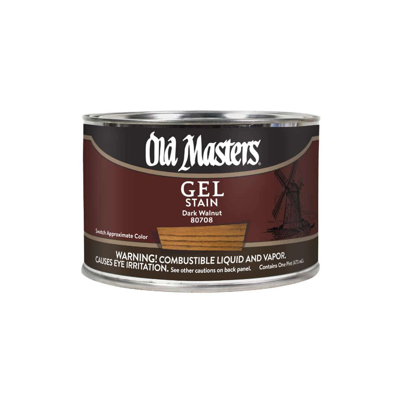Old Masters Oil Based Gel Stain - Pint / Dark Walnut - 