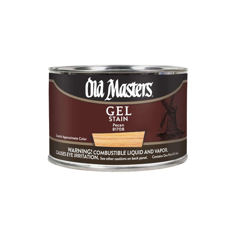 Old Masters Oil Based Gel Stain - Pint / Pecan - Stains