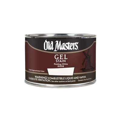 Old Masters Oil Based Gel Stain - Pint / Pickling White - 