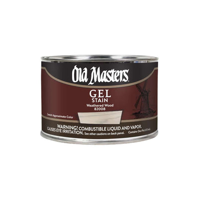 Old Masters Oil Based Gel Stain - Pint / Weathered Wood - 