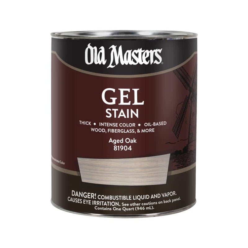 Old Masters Oil Based Gel Stain - Quart / Aged Oak - Stains