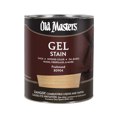 Old Masters Oil Based Gel Stain - Quart / Fruitwood - Stains