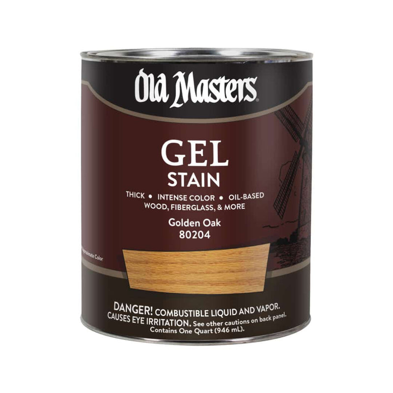 Old Masters Oil Based Gel Stain - Quart / Golden Oak - 