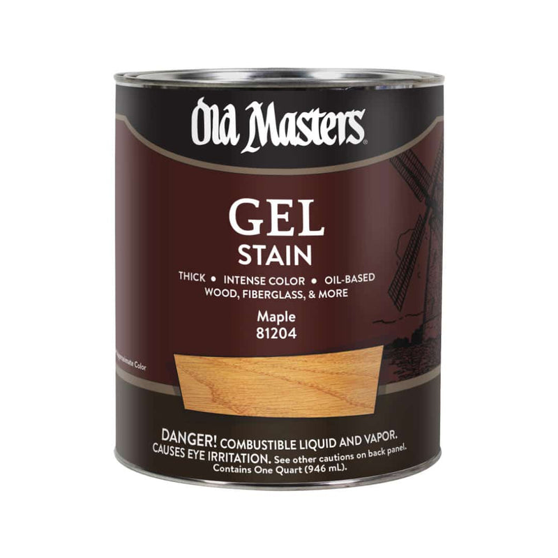 Old Masters Oil Based Gel Stain - Quart / Maple - Stains