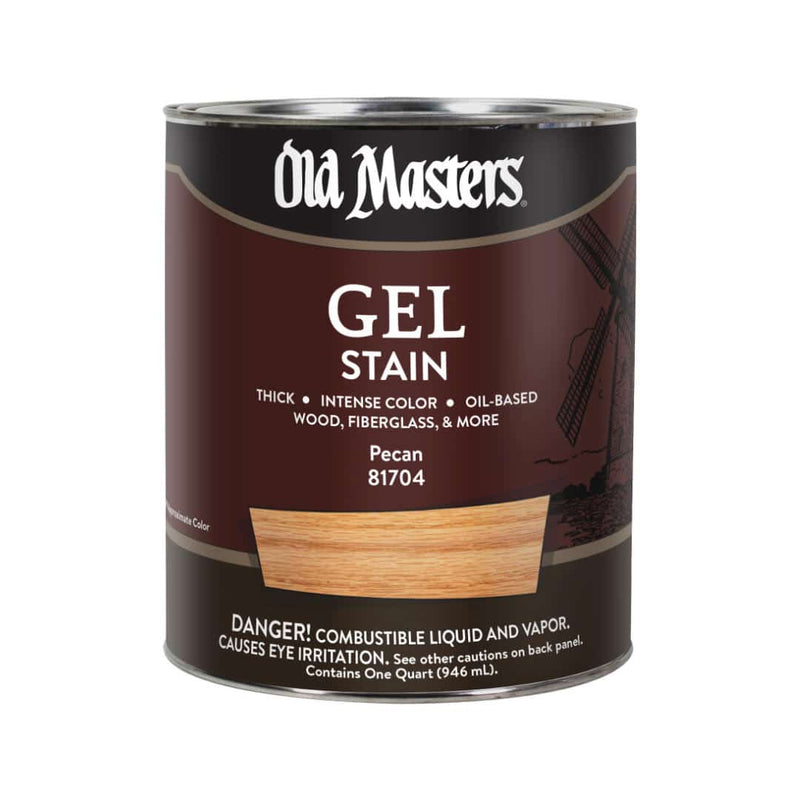 Old Masters Oil Based Gel Stain - Quart / Pecan - Stains