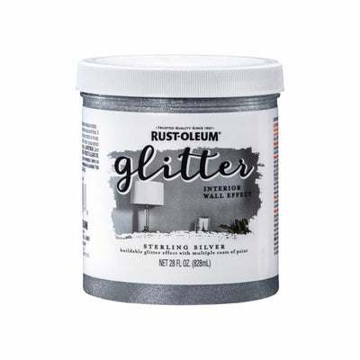 Rust Oleum Glitter Paint - 28 oz / Sterling Silver - Glitter