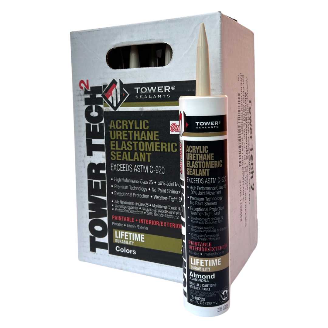 Tower Sealants Accelerator Acrylic Silicone - White 10.5 Oz Cartridge For Quick Sealing