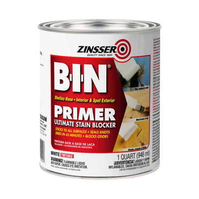 Zinsser B-I-N Shellac-Base Primer White Quart 904